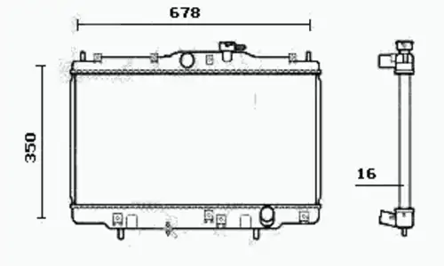 Радиатор системы охлаждения двигателя EQUAL QUALITY RM0109