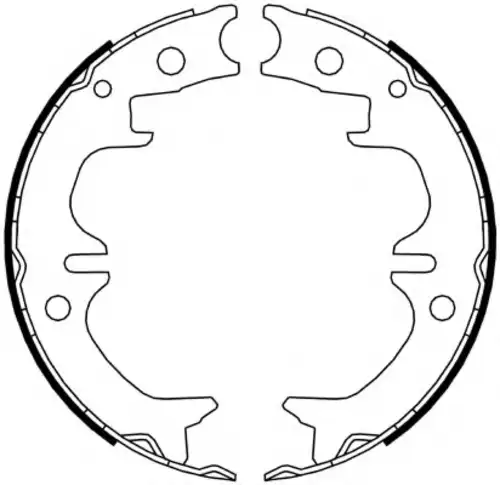 Тормозные колодки барабанные FERODO FSB4069