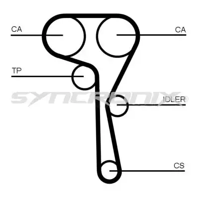 Комплект ремня ГРМ SY3101167 SYNCRONIX