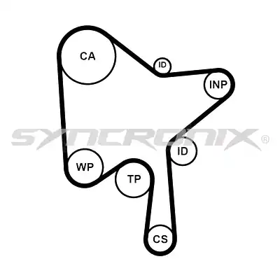 Комплект ремня ГРМ SY3101216 SYNCRONIX