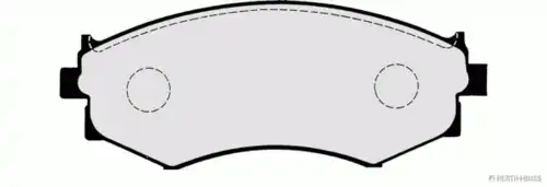 Тормозные колодки дисковые HERTH+BUSS J3601052