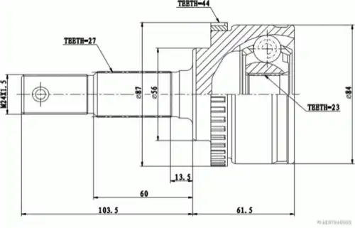 ШРУС наружный HERTH+BUSS J2821154