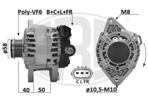 Автозапчасть 209654A ERA