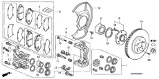Тормозной диск HONDA 45251-SWA-A20