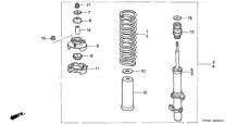 ПРОКЛАДКА ПРУЖИНЫ ПЕРЕДНЕЙ 51686-SM4-004 HONDA
