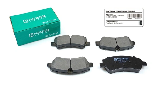 Тормозные колодки дисковые HEMEN HBP127