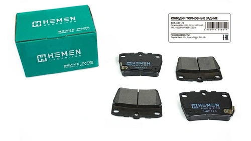 Тормозные колодки дисковые HEMEN HBP124