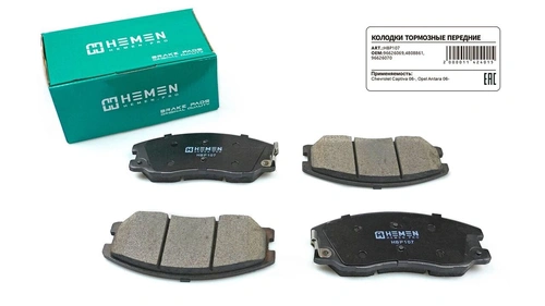 Тормозные колодки дисковые HEMEN HBP107