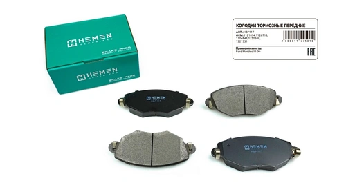 Тормозные колодки дисковые HEMEN HBP117