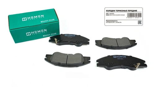 Тормозные колодки дисковые HEMEN HBP083
