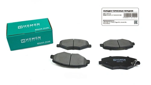 Тормозные колодки дисковые HEMEN HBP164