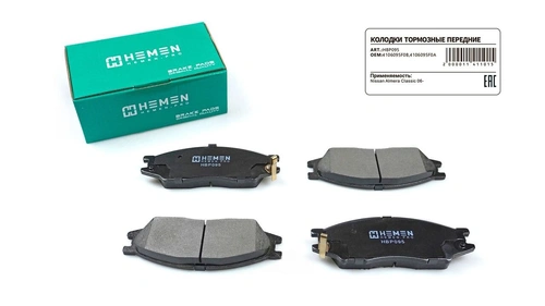 Тормозные колодки дисковые HEMEN HBP095