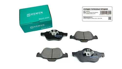 Тормозные колодки дисковые HEMEN HBP092