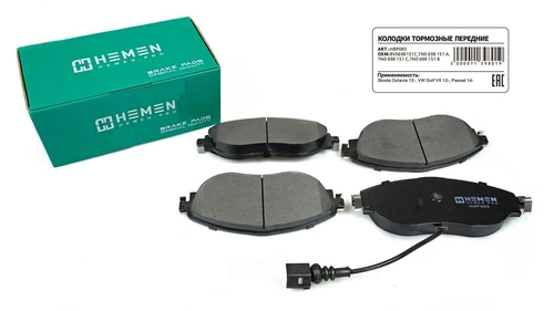 Тормозные колодки дисковые HEMEN HBP085