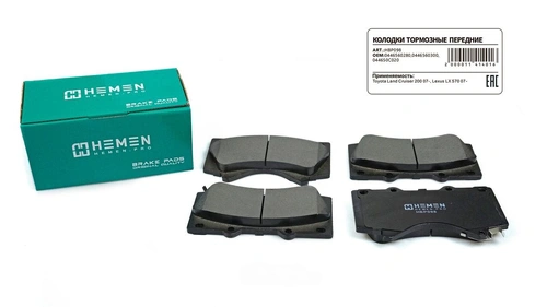 Тормозные колодки дисковые HEMEN HBP098
