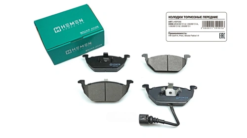 Тормозные колодки дисковые HEMEN HBP086