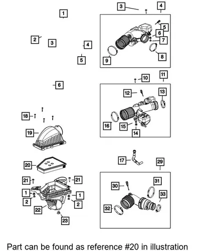 Фильтр воздушный FIAT 68542769AA