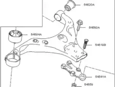 рычаг левый Hyun 54500-1F100 HYUNDAI