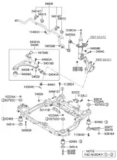рычаг нижний левый Kia 54500-1D100 HYUNDAI