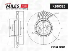 Тормозной диск MILES K200325