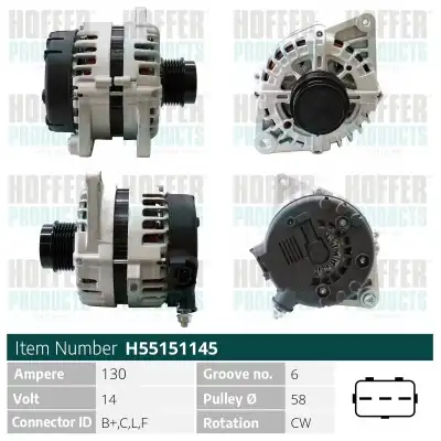 Генератор HOFFER H55151145