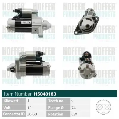 Стартер HOFFER H5040183