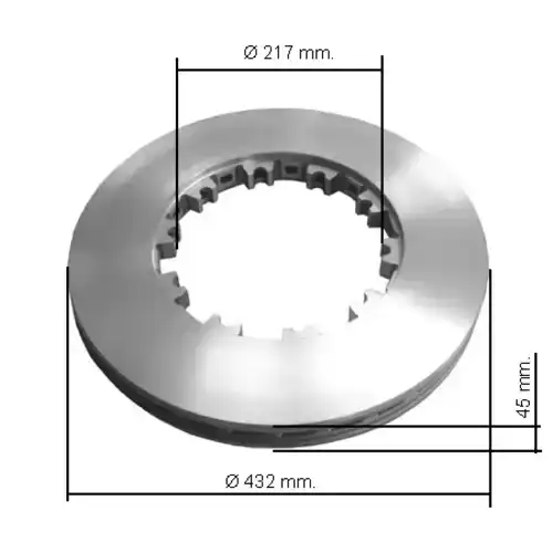 Тормозной диск TECHNO BRAKE 960299