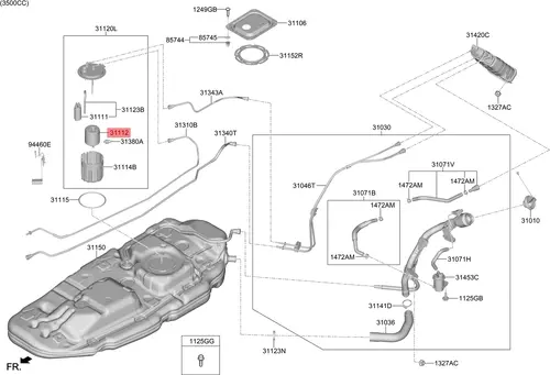 Топливный фильтр MOBIS 31112R0900