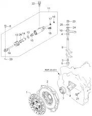 Диск сцепления KIA 41100-39260