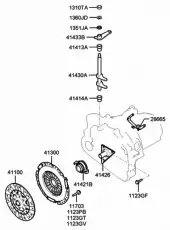 Диск сцепления KIA 411003A150