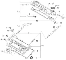 Прокладка клапанной крышки KIA 22441-37103