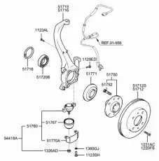 Шаровая опора KIA 5176138A00
