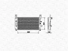 Радиатор системы охлаждения двигателя MAGNETI MARELLI 350213492000