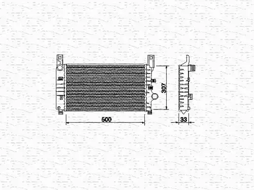 Радиатор системы охлаждения двигателя MAGNETI MARELLI 350213492000