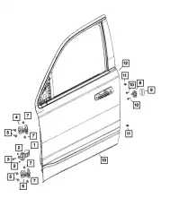 дверь 68573215AA CHRYSLER