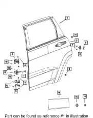 дверь 68458098AJ CHRYSLER
