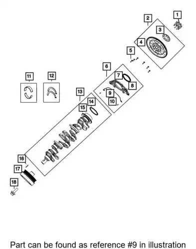 сальник 68358264AC CHRYSLER