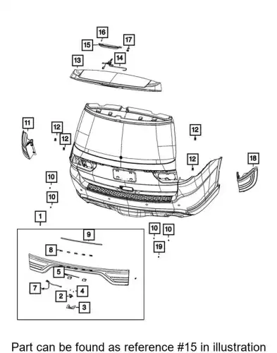 Фонарь габаритный CHRYSLER 68666368AA