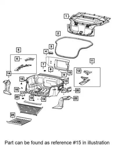 Фонарь габаритный CHRYSLER 68598098AA
