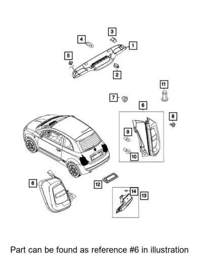 Фонарь габаритный CHRYSLER 68656420AA