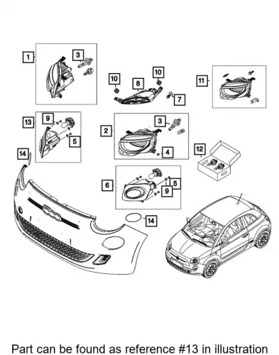 Фонарь габаритный CHRYSLER 68656417AA