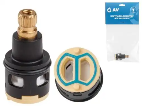 Картридж-дивертор D18 для смесителя, тип E, AV Engineering (2 выхода) AVSSS093