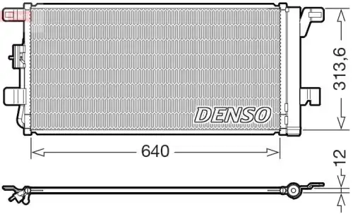 Радиатор кондиционера (конденсатор) DENSO DCN02049