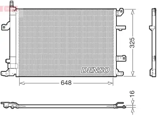 Конденсатор, кондиционер DCN33017 DENSO