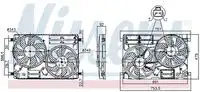 Вентилятор, охлаждение двигателя 850096 NISSENS