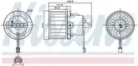 Вентилятор салона 87610 NISSENS
