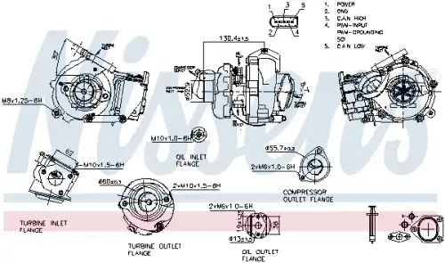 Компрессор, наддув 93502 NISSENS