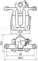 Суппорт тормозной TRIALLI CF 032012 задняя ось слева