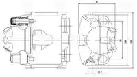 Суппорт тормозной TRIALLI CF 103560 передняя ось справа