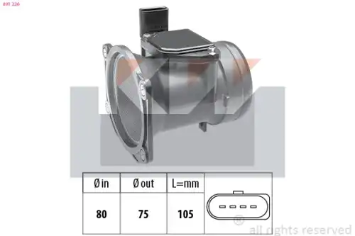 Расходомер воздуха 491 226 KW